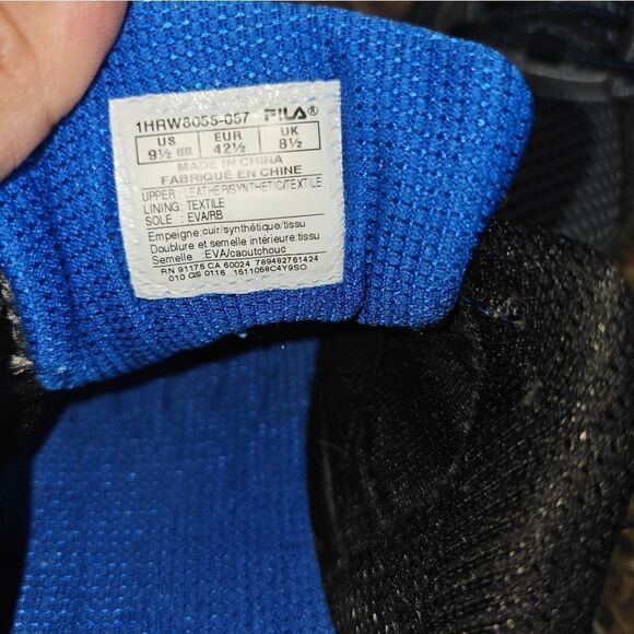 Fila Men's Fashion Classic running training gray shoes  size 9.5.   541 - Picture 10 of 11